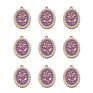Rose Flower Charms Enamel Alloy Charms for Diy Jewelry Necklace Bracelet Making