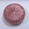 Round Pillow Seat Cushion Nordic Pumpkin Pillow Luxury Solid Color Velvet Pillow Living Room Wheel round Futon Cushion