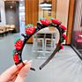 Sandro Children's Flower Fruit Headband with Clips Kids Designer Star Headband Red Strawberry