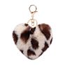 Sell Cheer Heart Key Chain Fluffy Keychain Pompom Tassel Pompom Ball Pom Pom Keychain