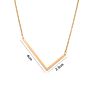 Shangjie Kalung Stylish Long Gold Plated Necklace Hip Hop Large Letter Necklace Stainless Steel Initial Necklace