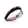 Shenglan Design Two-Sided Sequins Headband Women Kid Flip Sequin Headband Shiny Bing Non Slip Hair Headband Hair Accessories