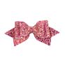 Shiny Leather Hair Accessories Ribbon Colorful Big Hair Bows Clips for Girls Kids