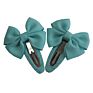 Snap Hair Clips with Bow Barrettes Bb Clips Hairbows Hairgrips Headwear Accessories for Baby Girls