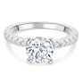 Square Zircon Engagement Rings 925 Sterling Silver Cz Diamond Ring for Women