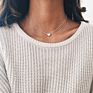 Star Moon Heart Pendant Choker Necklace for Women Multi Layers Gold Plated Gift Jewelry