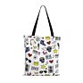 Unicorn Shopping Bag for Women Unisex Pink Foldable Oversized Eco Bag Creative Idea Girl's Gift College Book Tote Bag