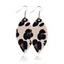 V&R 8 a Set Jewelry Teardrop for Women Girls Leaf- Handmade Lightweight Drop Dangle Leather Earrings