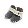 Wonbo Infant Newborn Baby Girls Cotton Shoes Cozy Fleece Booties Non Skid Bottom Newborn Shoes Baby Shoes