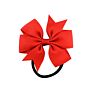 Zn Colorful Ribbon Hair Bows Girls Baby Children Elastic Hair Rope Hair Accessories