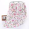 100% Cotton Muslin Swaddle Blanket Tassel 120*110 Cm Wrap Towel for Baby