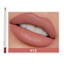 16-Color White Price Cosmetic Lip Pencil Waterproof Lip Liner Pencil Private Label