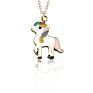 18 Models Cartoon Cute Unicorn Horse Pendant Necklace