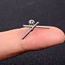 1Pcs 20G Stainless Steel Small Barbell Tiny Stud Earring Women Helix Cartilage Lobe Screw Piercing Cool Waterproof Girl Studs