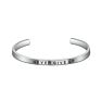 316L Stainless Steel Cuff Bracelet Personalized Engraved Bangle for Men/Women
