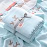 6 Layer Gauze Blanket Printed Design 120*150Cm 100% Cotton Baby Blanket