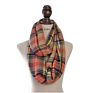 72 Colors Chic Knit Acrylic Women Tartan Plaid Infinity Scarf Bandana Grid Check Red Buffalo Plaid Snood Wraps