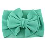 7" Kid Accessories Bows Soft Elastic Waffle Headband - Solid Color Top Knot Headwear for Baby Girl