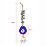 Arrivals Jute Rope Bohemian Blue Turkish Eyes Key Chain Accessories Glass Beaded Color Evil Eyes Keychain