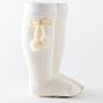 Autumn Children's Knee High Socks Baby Girls Cute Ball Decoration Tube Socks Little Girls Pom Deco Double Needle