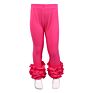 Baby Girls Boutique Stock Rts Ruffle Pants Solid Color Icing Leggings Kids Infant Long Ruffle Casual Pants