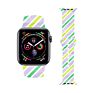 Buffalo Plaid Printed Strap for Apple Watch Bands Silicone, Replacement Designer Sports Band for Iwatch Bands 41Mm 45Mm