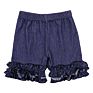 Children Clothes No Moq and Rts Cotton Baby Girl Clothes Icing Ruffle Shorts Stock Solid Color Kids Girls Shorts