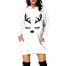 Christmas Hoodies Women Long Sleeve Sweatshirt Christmas Printed Pocket Women Sweatshirt Dress Hoodies