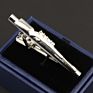 Chrome Stainless Tie Clips Guitar Lizard Dinosaur Bird Sword Pen Shape Tie Clip for Men Necktie Clips Pin for Mens Gift