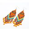 Colorful Handmade Seed Beads Earrings Boho Tassel Long Earrings for Women Jewelry