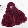 Cotton and Hemp Hollow Out Scarf Muslim Hijab Scarf Malaysia Arab Hijabs Scarfs Muslim