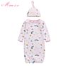 Cotton Jersey Newborn Sleeping Bag 0-6M Baby Safe Sleep Sack Knotted Baby Gown Unisex Newborn Baby Sleeping Bag