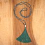 Crystal Knot Tassel Necklace Hand Woven Long Sweater Chain Buddha Head Pendant Women's Necklace