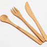 Customized Logo Portable Outdoor Travel Tableware Straw Utensils Eco Friendly Cutlery Set Bamboo