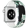 Customized Tie Dye Printed Smart Rubber Strap Flower Stripe Leopard Print Silicone Watch Band Strap for Apple Iwatch Se 6