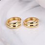 Cz Diamond Simple Ear Cuffs 18K Gold Plated Clip on Earrings Non Pierced for Women