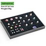 Fashionable Black Pu Frame Jewellery Tray Display for Jewelry Shop Home Use Accessories Storage like Earrings Rings Watches Etc.