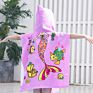 Formaldehyde Free Soft Cartoons Dinosaur Shark Swimwear Cover up Boy Kids Hooded Beach Wear Cape Bath Towel with Hat