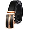 Gina Free Logo Men's Real Leather Ratchet Dress Belt with Automatic Buckle