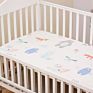 Guava Lotus Travel Crib Fitted Sheet with Name Grow Wild Crib Sheet Cotton Standard Crib Toddler Sheets