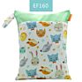 Happyflute Polyester Layer Baby Waterproof Zipper Wet Bag Diaper Bag with Handle