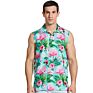 Hawaii Shirt for Men Floral Beach round Bottom Casual