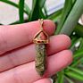 Hexagon Pencil Point Natural Real Gem Stone Pendant Necklace Crystal Stone Jewelry Necklace Healing Stone for Women