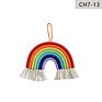 Home Decor Nordic Style Boho Cotton Rainbow Macrame Wall Hanging