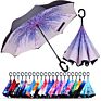 Innovated C Handle Reserve Double Layer Umbrella Double Ribs Umbrella