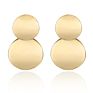 Jachon Statement Earrings Gold Jewelry Big Geometric round Earrings for Women Hanging Dangle Drop Gold Earrings