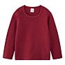 Jl-10806 Logo Super Soft Cotton round Neck Long Sleeve T Shirt Kids Solid Color Blank Children T-Shirts