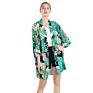 Kimono Beach Wear 100%Viscose Kimonos Women Floral Print Kimono