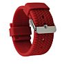 Ladies Red Color Tire Grain anti Skid Quick Release Rubber Silicone Watch Straps