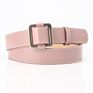 Lady Alloy Square Buckle No Hole Waist Belt Adjustable Jeans Pu Belt for Woman